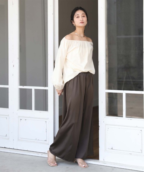 新品✨deres ドレープパンツdrape pants Sophia ネイビー Order】Drape Wide Pants – Huitrox