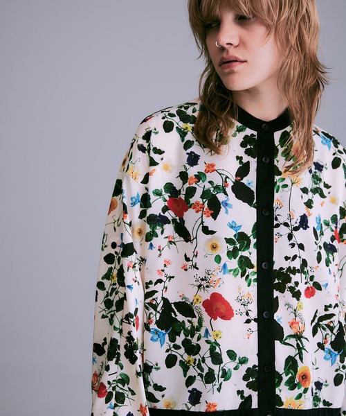 追加⑦】ボタニカル柄オーバーサイズシャツ（シャツ/ブラウス）｜NOISE