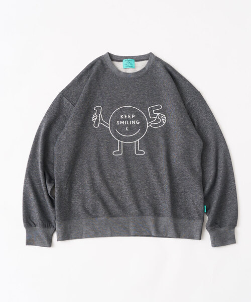 417 EDIFICE(フォーワンセブンエディフィス)の「417×CEIZER 15th SWEAT / スウェット(スウェット・メンズ・チャコールグレー/アイボリー・MEDIUM/LARGE/X-LARGE)」の1枚目の写真
