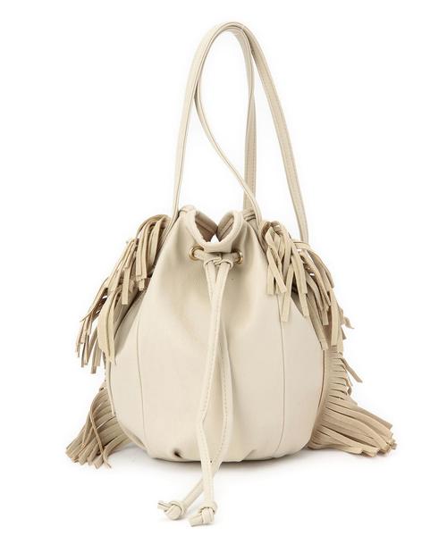 ODETTE E ODILE（オデットエオディール）の「カシェリエ/Cachellie フリンジショルダー（ショルダーバッグ・レディース・ブラック/ベージュ/ブラウン/オリーブ・フリー）」の3枚目の写真