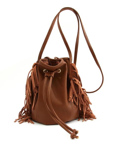 ODETTE E ODILE（オデットエオディール）の「カシェリエ/Cachellie フリンジショルダー（ショルダーバッグ・レディース・ブラック/ベージュ/ブラウン/オリーブ・フリー）」の2枚目の写真