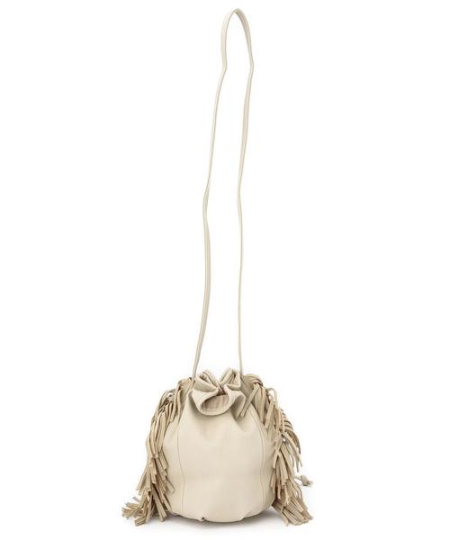 ODETTE E ODILE（オデットエオディール）の「カシェリエ/Cachellie フリンジショルダー（ショルダーバッグ・レディース・ブラック/ベージュ/ブラウン/オリーブ・フリー）」の6枚目の写真