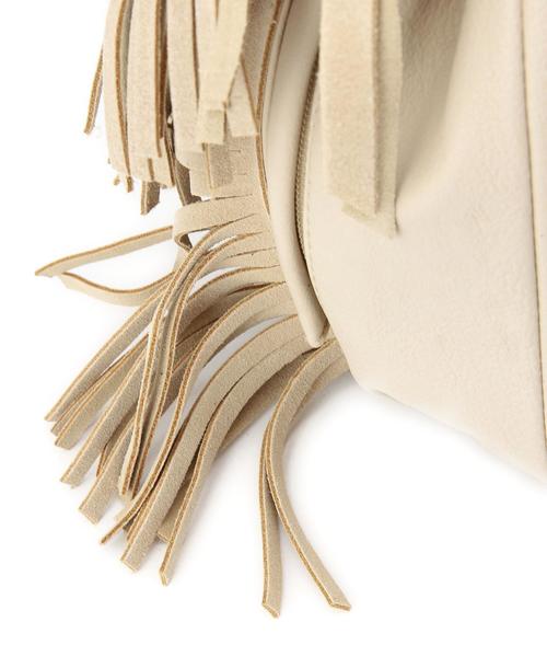 ODETTE E ODILE（オデットエオディール）の「カシェリエ/Cachellie フリンジショルダー（ショルダーバッグ・レディース・ブラック/ベージュ/ブラウン/オリーブ・フリー）」の8枚目の写真