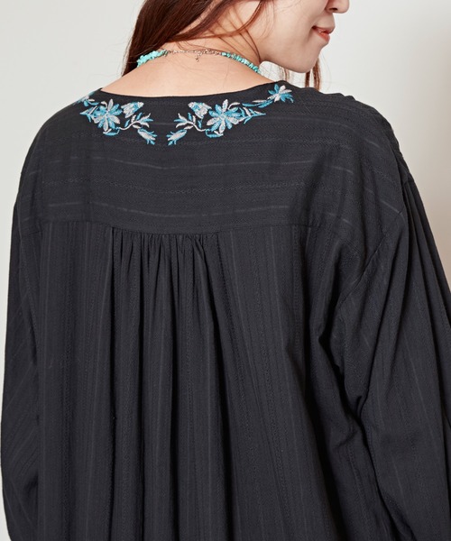 チャイハネ（チャイハネ）の「【チャイハネ】オトミナ刺繍ワンピース  