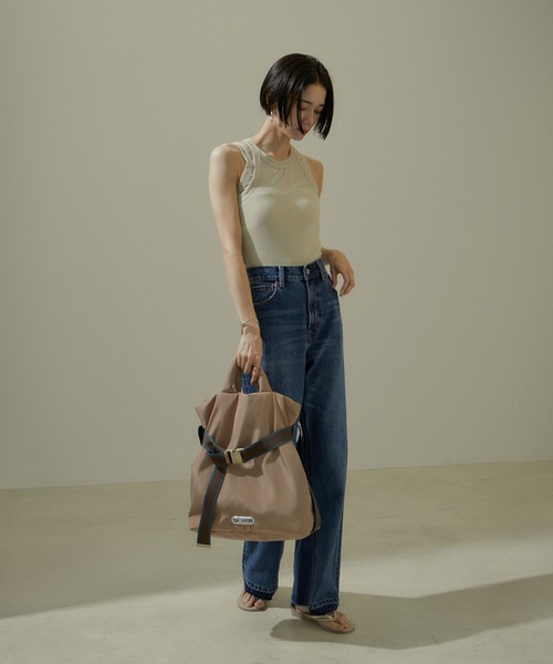 SALON adam et rope'（サロン アダム エ ロペ）の「【追加】COTTON USAセミフレアデニム2（デニムパンツ・レディース・ブルー系その他6/チャコールグレー・X-SMALL/S/M）」の17枚目の写真