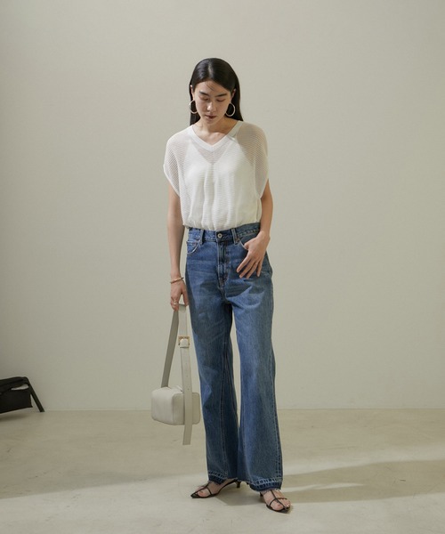 cizatto セミフレアデニムパンツ セミフレアデニムパンツ（デニムパンツ）｜Chez toi（シェトワ