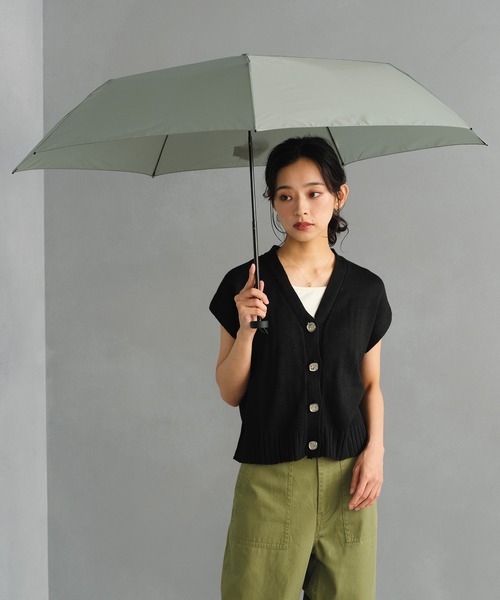 Wpc.（ダブリュピーシー）の「UNISEX AIR-LIGHT LARGE FOLD 折りたたみ 軽量 雨傘 晴雨兼用 Wpc.（折りたたみ傘・メンズ・ネイビー/ベージュ/グリーン/ブラック/ブルーグレー/オフホワイト・FREE）」の22枚目の写真