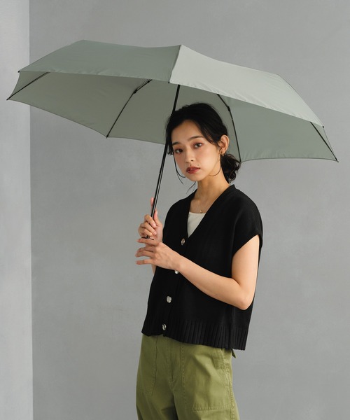 UNISEX AIR-LIGHT LARGE FOLD 折りたたみ 軽量 雨傘 晴雨兼用 Wpc