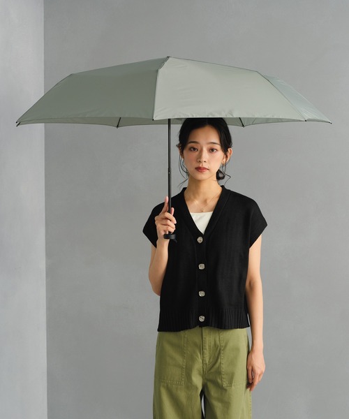 Wpc.（ダブリュピーシー）の「UNISEX AIR-LIGHT LARGE FOLD 折りたたみ 軽量 雨傘 晴雨兼用 Wpc.（折りたたみ傘・メンズ・ネイビー/ベージュ/グリーン/ブラック/ブルーグレー/オフホワイト・FREE）」の21枚目の写真