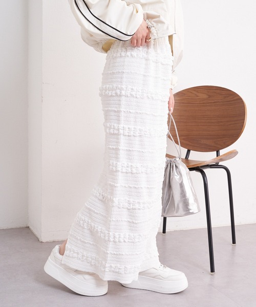 Chico(チコ)の「【3way】レースマルチWAYカットスカート(スカート・レディース・ブルー/アイボリー/ブラック/ホワイト・FREE)」の6枚目の写真