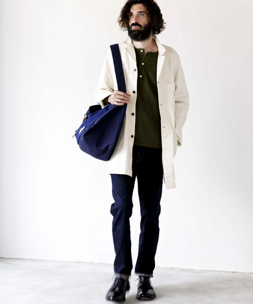 Denime(ドゥニーム)の「NOMAD×Denime NEWS PAPER BAG/ノマド×ドゥニーム ニュースペーパーバッグ(メッセンジャーバッグ・メンズ・ネイビー・FREE)」の11枚目の写真