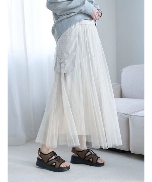 【セール】3wayレイヤードポケットデザインスカート（スカート）｜Editt by YECCA VECCA（エディットバイイェッカヴェッカ）