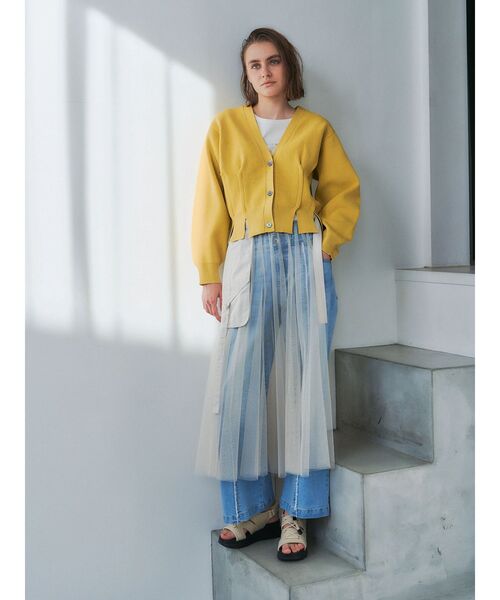 【セール】3wayレイヤードポケットデザインスカート（スカート）｜Editt by YECCA VECCA（エディットバイイェッカヴェッカ）