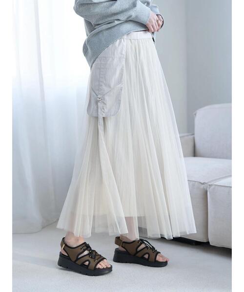 【セール】3wayレイヤードポケットデザインスカート(スカート)|Editt by YECCA VECCA(エディットバイイェッカヴェッカ)