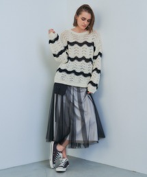 Editt by YECCA VECCA | 3wayレイヤードポケットデザインスカート(スカート)