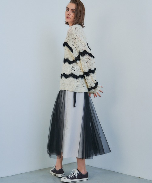 【セール】3wayレイヤードポケットデザインスカート（スカート）｜Editt by YECCA VECCA（エディットバイイェッカヴェッカ）