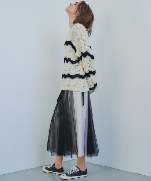 【セール】3wayレイヤードポケットデザインスカート（スカート）｜Editt by YECCA VECCA（エディットバイイェッカヴェッカ）