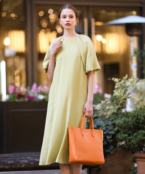 セール】【大人カジュアル／洗える】ランタンボリュームスリーブ  