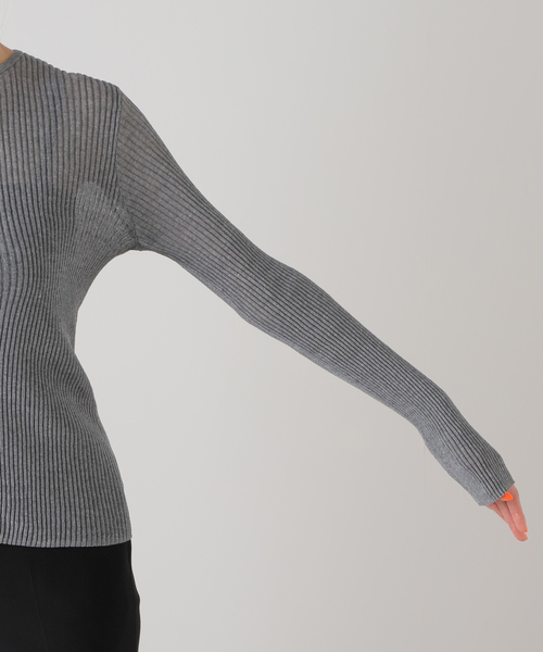 AP STUDIO（エーピーストゥディオ）の「TCリブプルオーバー（ニット/セーター・レディース・ネイビー/イエロー/グレー・FREE）」の20枚目の写真