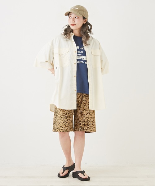 CUBE SUGAR（キューブシュガー）の「OE天竺カットソービジュー付ロゴプリントTシャツ（Tシャツ/カットソー・レディース・オレンジ/ネイビー/ホワイト/マルチ・M）」の12枚目の写真