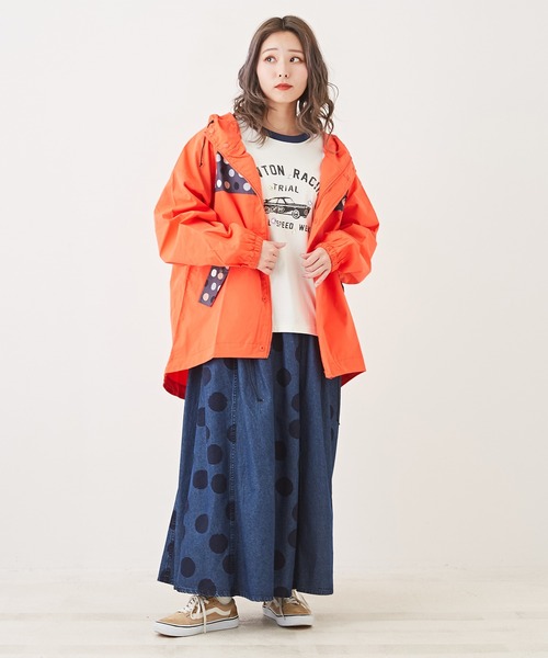 CUBE SUGAR（キューブシュガー）の「OE天竺カットソービジュー付ロゴプリントTシャツ（Tシャツ/カットソー・レディース・オレンジ/ネイビー/ホワイト/マルチ・M）」の17枚目の写真