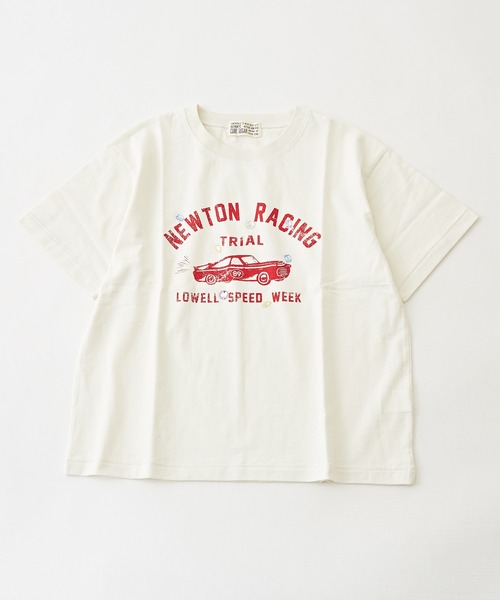 CUBE SUGAR（キューブシュガー）の「OE天竺カットソービジュー付ロゴプリントTシャツ（Tシャツ/カットソー・レディース・オレンジ/ネイビー/ホワイト/マルチ・M）」の21枚目の写真