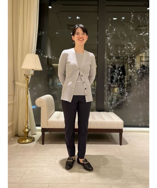 BROOKS BROTHERS(ブルックスブラザーズ)の「シルクブレンド クルーネック ノースリーブセーター(ニット/セーター・レディース・ネイビー/ヘザーグレー・SMALL/X-SMALL/LARGE/MEDIUM)」の19枚目の写真
