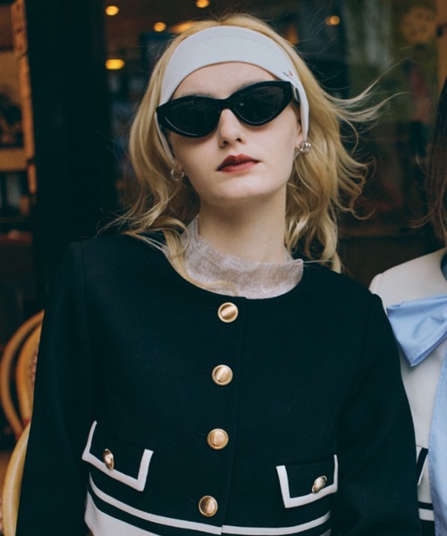 EIMY ISTOIRE（エイミーイストワール）の「ジャガードフレンチヘアバンド（ヘアバンド・レディース・マルチ/ネイビー/ブラック/ホワイト・FREE）」の7枚目の写真