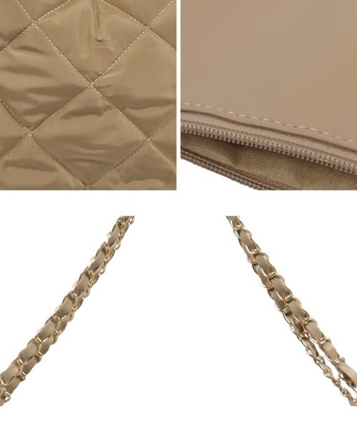 KOBE LETTUCE（コウベレタス）の「ポーチ付き キルティングトートバッグ（トートバッグ・レディース・ブラック/ベージュ/オフホワイト・FREE）」の9枚目の写真