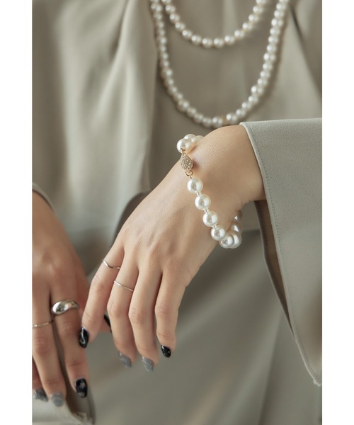 パールネックレス　ブレスレット　ring ③セット　マルチカラー セール】マグネットマルチウェイパールネックレス 結婚式