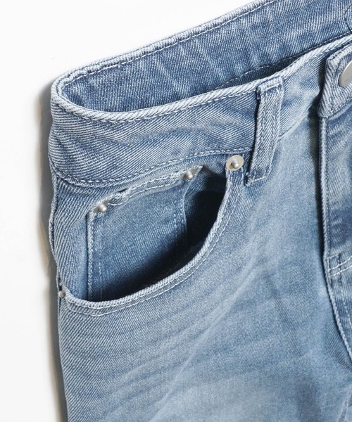 coca（coca）（コカ）の「サイドマチストレッチストレートデニム【しゃがめるデニム】（デニムパンツ・レディース・ブルー系その他・L/M/S）」の5枚目の写真