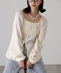 FREE'S MART | フロントスリット2wayオフショルギャザーブラウス(シャツ/ブラウス)