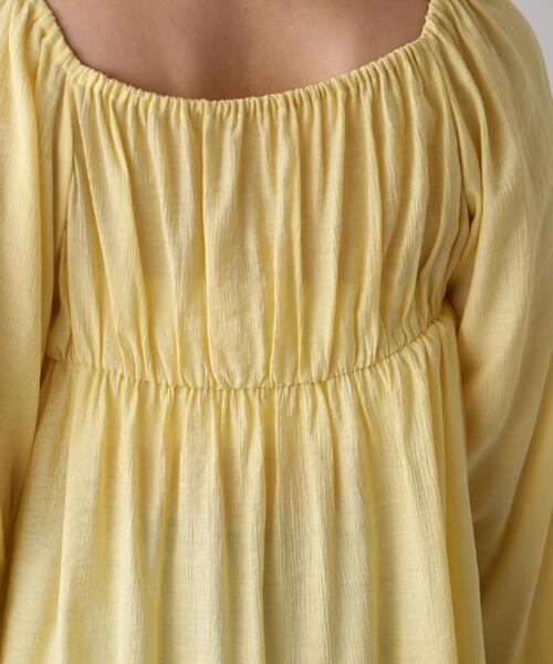 FREE'S MART（フリーズマート）の「フロントスリット2WAYオフショルギャザーブラウス（シャツ/ブラウス・レディース・ブルー/ブラック/ホワイト・FREE）」の10枚目の写真