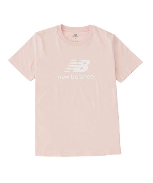 NEW BALANCE（ニューバランス）の「Sport Essentials Stacked Logo ショートスリーブTシャツ（Tシャツ/カットソー・レディース・ブラック/アイボリー/カーキ/ライトブルー/ライトピンク・SMALL/MEDIUM/LARGE/X-LARGE）」の19枚目の写真