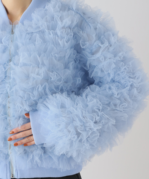 U by SPICK&SPAN(ユーバイスピックアンドスパン)の「【 DREAM Sister Jane/ドリームシスタージェーン】 Lillie Tulle Bomber Ja(その他アウター・レディース・サックスブルー・FREE)」の16枚目の写真