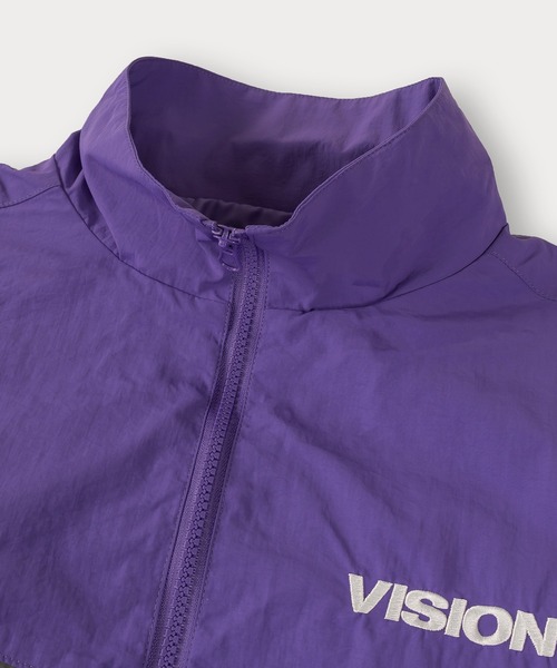 VISION STREET WEAR（ヴィジョンストリートウェア）の「【VISION STREET WEAR/ヴィジョンストリートウェア】スタンドナイロン切替トラックジャケット/ビッグシルエット（ナイロンジャケット・メンズ・ブラック/パープル/チャコールグレー/アイボリー・XL/L/M）」の11枚目の写真