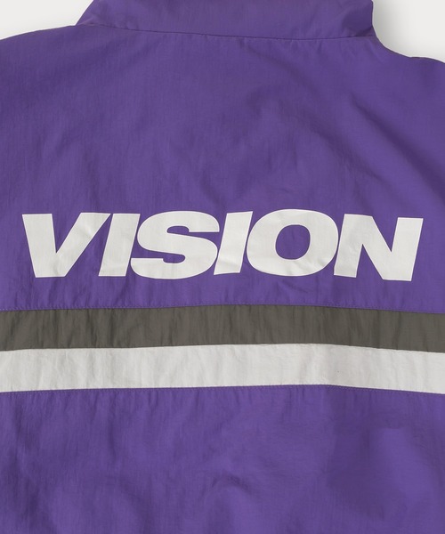 VISION STREET WEAR（ヴィジョンストリートウェア）の「【VISION STREET WEAR/ヴィジョンストリートウェア】スタンドナイロン切替トラックジャケット/ビッグシルエット（ナイロンジャケット・メンズ・ブラック/パープル/チャコールグレー/アイボリー・XL/L/M）」の13枚目の写真