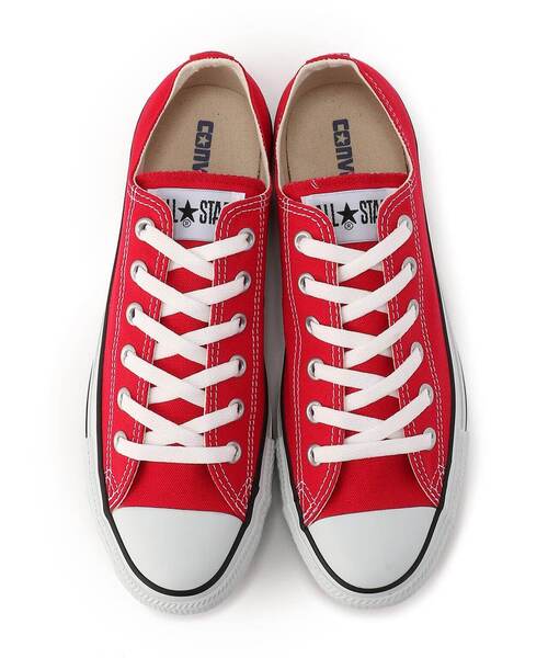 CONVERSE（コンバース）の「CONVERSE（コンバース）CANVAS ALL STAR OX/キャンバス オールスター/3216032（スニーカー・レディース・ホワイト/レッド・40/50/65）」の5枚目の写真