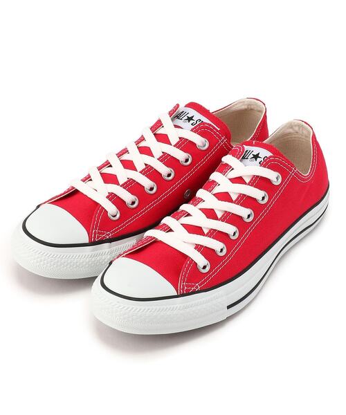 CONVERSE（コンバース）の「CONVERSE（コンバース）CANVAS ALL STAR OX/キャンバス オールスター/3216032（スニーカー・レディース・ホワイト/レッド・40/50/65）」の2枚目の写真