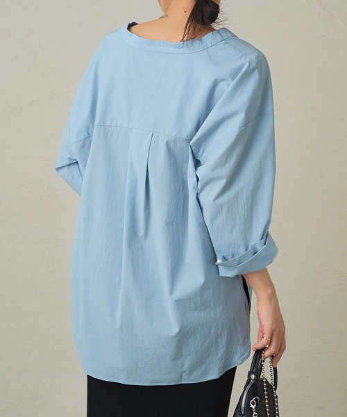 【Loungedress】パールVブラウス LOUNGEDRESS（ラウンジドレス）の「パールVブラウス（シャツ