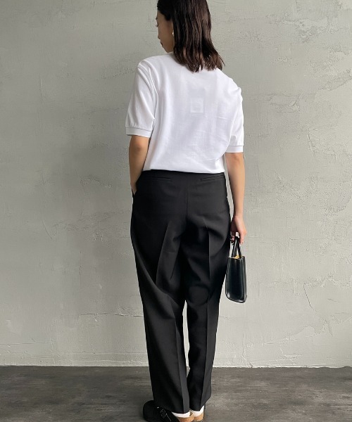 FRED PERRY（フレッドペリー）の「[FRED PERRY/フレッドペリー] ワンポイントロゴ刺繍 ショートスリーブポロシャツ（ポロシャツ・レディース・ブルー/ホワイト/オートミール/ネイビー/ブラック・S/M/L/XS/XL）」の10枚目の写真