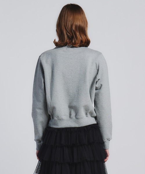 DOUBLE STANDARD CLOTHING(ダブルスタンダードクロージング)の「クルーネックショートプルオーバー(WEB限定)(Tシャツ/カットソー・レディース・ネイビー/グレー・FREE)」の4枚目の写真