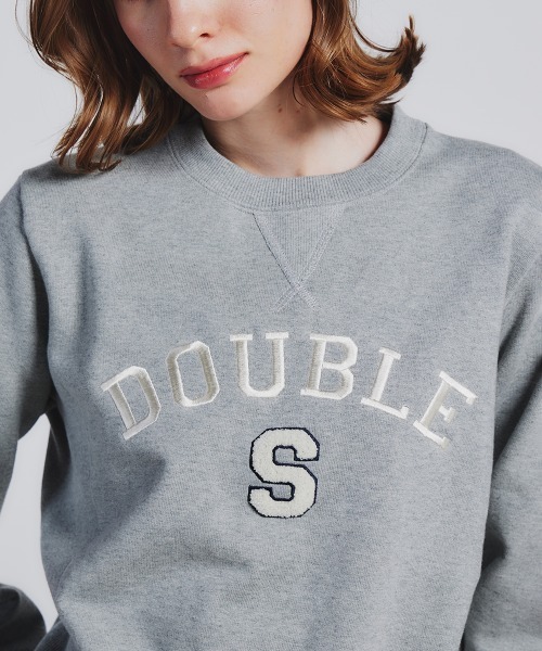 DOUBLE STANDARD CLOTHING(ダブルスタンダードクロージング)の「クルーネックショートプルオーバー(WEB限定)(Tシャツ/カットソー・レディース・ネイビー/グレー・FREE)」の5枚目の写真