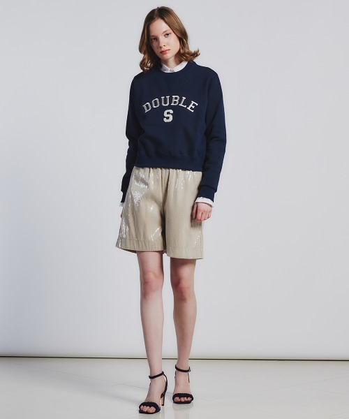 DOUBLE STANDARD CLOTHING(ダブルスタンダードクロージング)の「クルーネックショートプルオーバー(WEB限定)(Tシャツ/カットソー・レディース・ネイビー/グレー・FREE)」の13枚目の写真