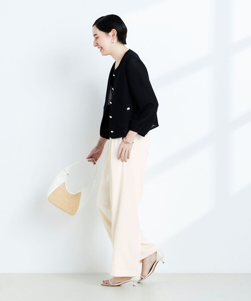 NOLLEY'S ウォッシャブルパイピングジャケット セール】ウォッシャブルギマメッシュパイピングジャケット（ノー