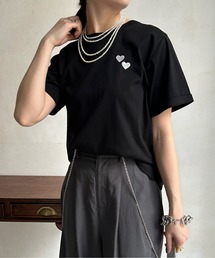 【WEB限定】ダブルハート刺繍TEE