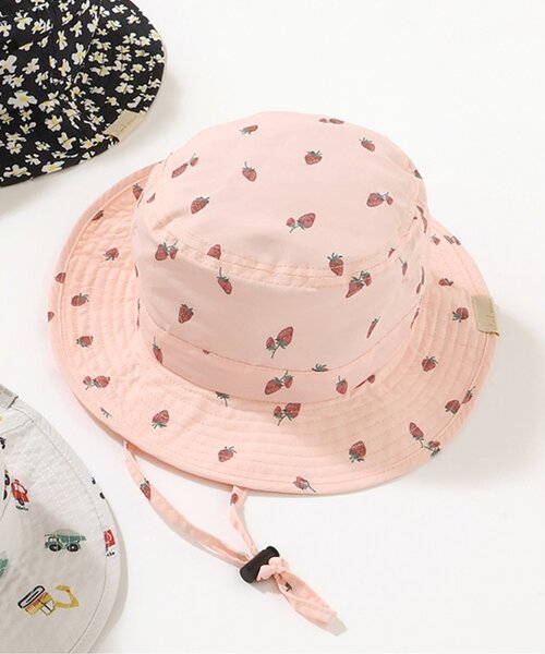 apres les cours（アプレレクール）の「バラエティアウトドアハット（ハット・キッズ・サーモンピンク/ベージュ/ライトグレー/ブラック・48/50/52/54/56）」の4枚目の写真