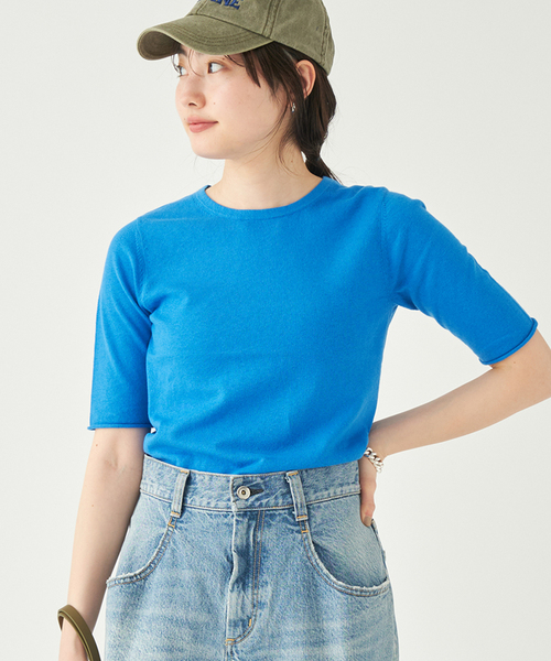 plage（プラージュ）の「Plain Knit T（ニット/セーター・レディース・ブラック/ベージュ/ブルー系その他・FREE）」の6枚目の写真