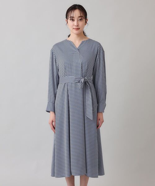 Adrianna Papell☆シルエット美人なブルーマーメイドワンピース One Shoulder Jacquard Mermaid Gown With Drape Detail In Navy