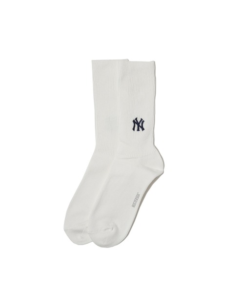 AMERICAN RAG CIE（アメリカンラグシー）の「MLB×ROSTER SOX MLB RIB SOCKS（ソックス/靴下・メンズ・ネイビー/ホワイト・25-27/23-25）」の2枚目の写真